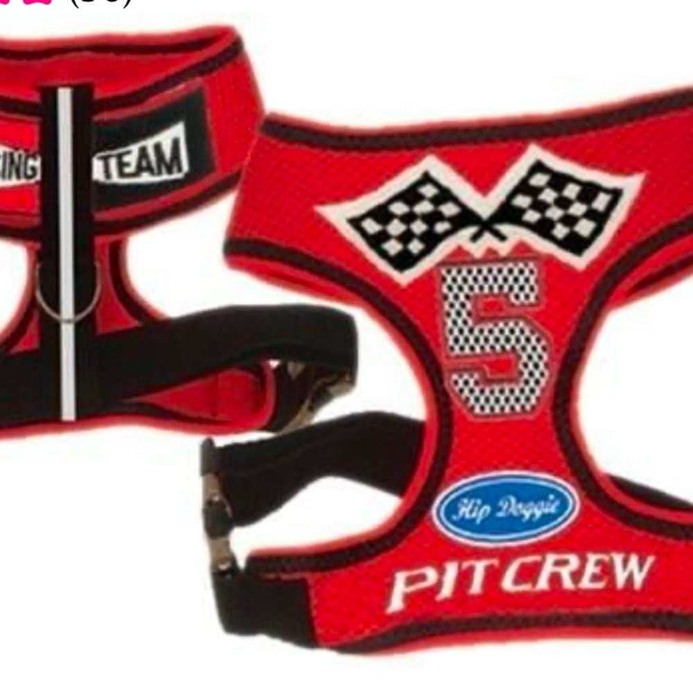 Hip Doggie Racing Team Pit Crew Dog Harness NWT 
Size XL